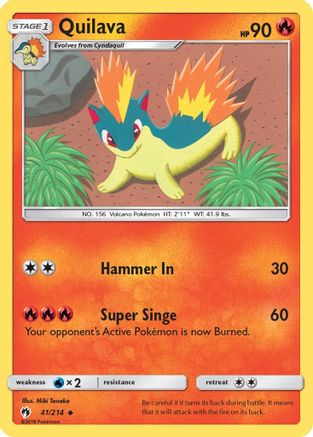 Quilava (41)/214 Uncommon Reverse Holofoil