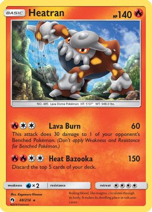 Heatran (48)/214 Holo Rare Reverse Holofoil