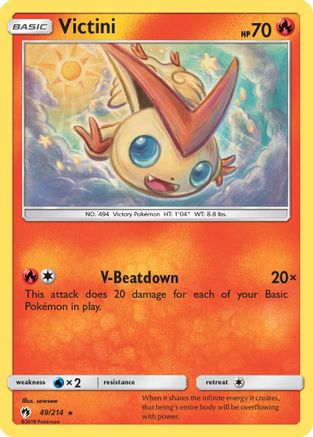 Victini (49)/214 Rare Reverse Holofoil