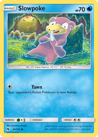 Slowpoke (54)/214 Common Reverse Holofoil