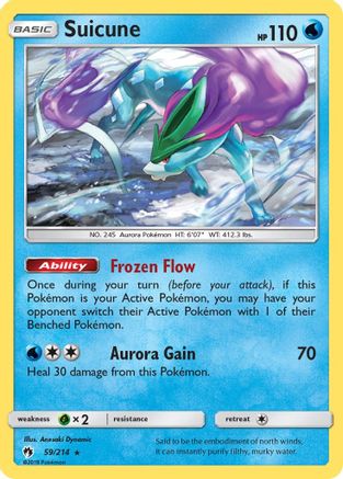 Suicune (59)/214 Holo Rare Reverse Holofoil