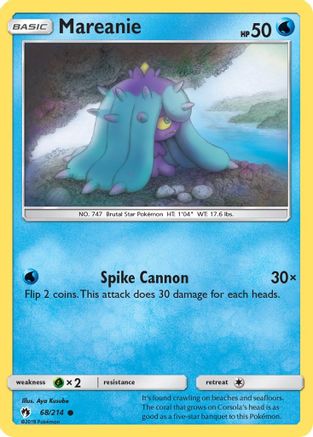 Mareanie (68) (68)/214 Common Reverse Holofoil