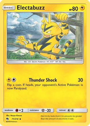 Electabuzz (71)/214 Uncommon Reverse Holofoil