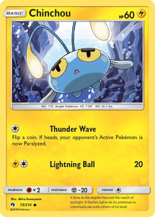 Chinchou (73)/214 Common Reverse Holofoil