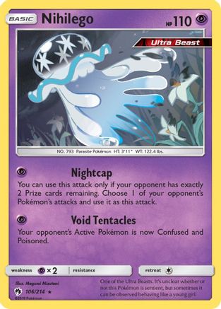 Nihilego (106)/214 Holo Rare Holofoil