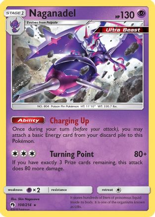 Naganadel (108)/214 Holo Rare Reverse Holofoil