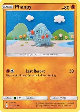 Phanpy (111)/214 Common Reverse Holofoil