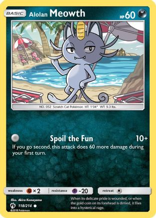 Alolan Meowth (118)/214 Common