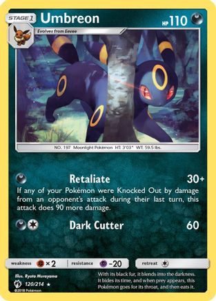 Umbreon (120)/214 Rare Reverse Holofoil