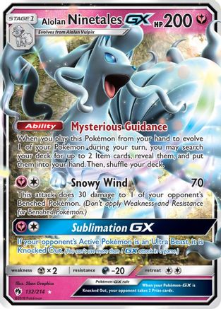 Alolan Ninetales GX (132)/214 Ultra Rare Holofoil