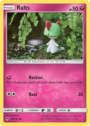 Ralts (139)/214 Common Reverse Holofoil