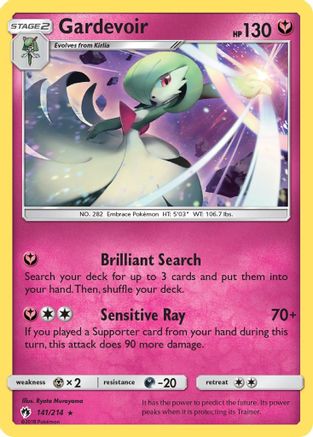 Gardevoir (141)/214 Holo Rare Reverse Holofoil