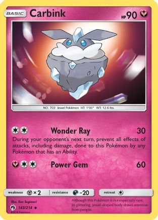Carbink (143) (143)/214 Uncommon Reverse Holofoil