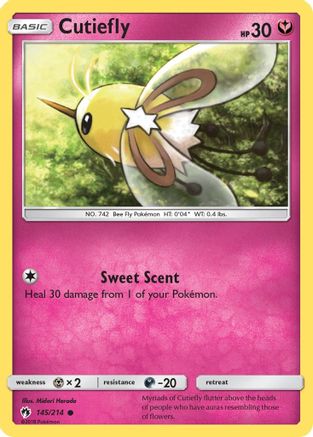Cutiefly (145)/214 Common Reverse Holofoil