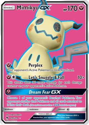 Mimikyu GX (Full Art) (206)/214 Ultra Rare Holofoil