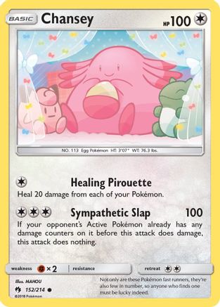 Chansey (152)/214 Common Reverse Holofoil