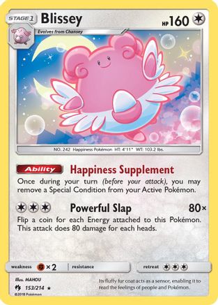 Blissey (153)/214 Holo Rare Reverse Holofoil