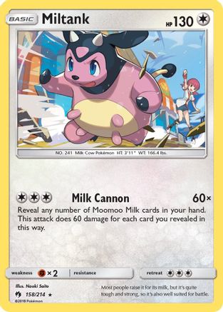 Miltank (158)/214 Rare Reverse Holofoil