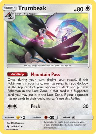 Trumbeak (165)/214 Uncommon Reverse Holofoil