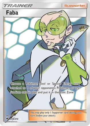 Faba (Full Art) (208)/214 Ultra Rare Holofoil