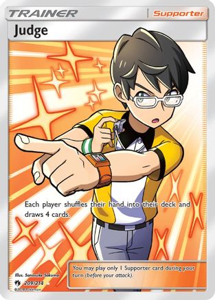Judge (Full Art) (209)/214 Ultra Rare Holofoil
