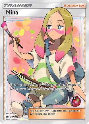Mina (Full Art) (211)/214 Ultra Rare Holofoil