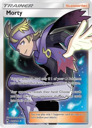 Morty (Full Art) (212)/214 Ultra Rare Holofoil