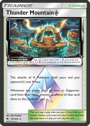 Thunder Mountain Prism Star (191)/214 Prism Rare Holofoil