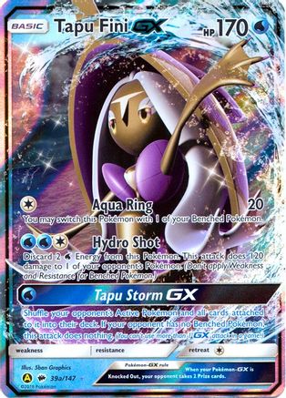Tapu Fini GX - 39a/147 (39a)/147 Promo Holofoil