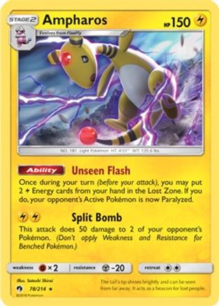 Ampharos - 78/214 (SM Lost Thunder) (78) Rare
