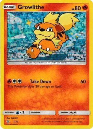 Growlithe - 1/12 (1)/12 Promo Holofoil