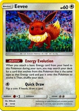 Eevee - 11/12 (11)/12 Promo Holofoil