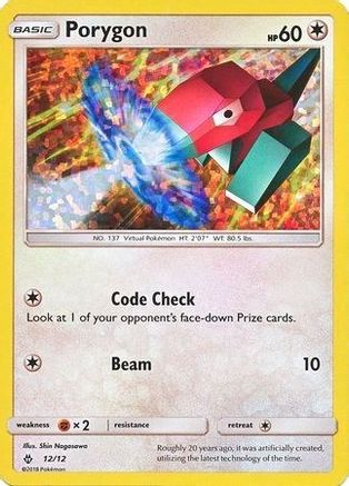 Porygon - 12/12 (12)/12 Promo Holofoil