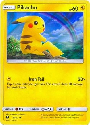 Pikachu - 28/73 (Water Web Holo) (28) Promo Holofoil