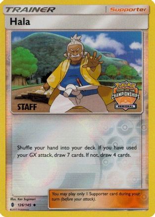 Hala - 126/145 (Regional Championships) [Staff] (126) Promo Reverse Holofoil