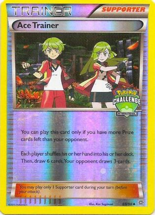 Ace Trainer - 69/98 (International Challenge) [Staff] (69) Promo Reverse Holofoil