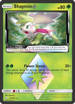 Shaymin Prism Star (10)/181 Prism Rare Holofoil