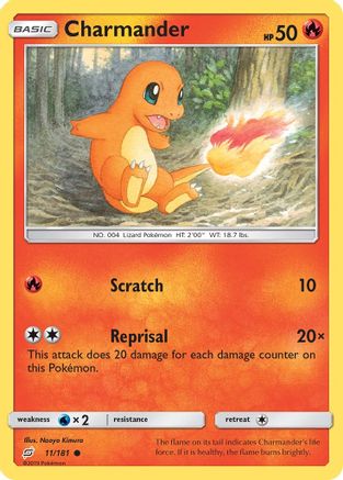 Charmander (11) (11)/181 Common Reverse Holofoil