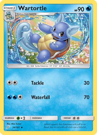 Wartortle (24)/181 Uncommon Reverse Holofoil