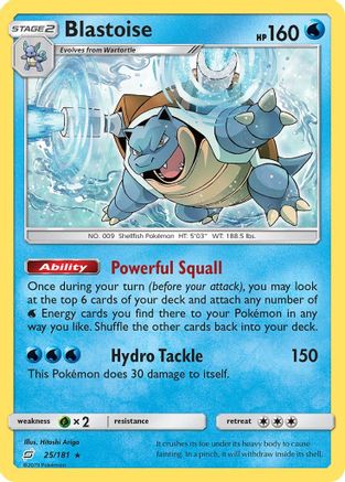 Blastoise (25)/181 Rare Reverse Holofoil
