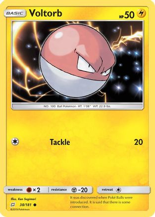 Voltorb (38)/181 Common Reverse Holofoil
