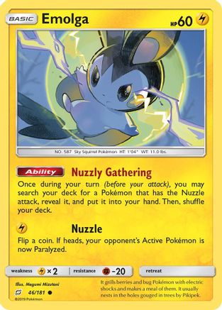 Emolga (46)/181 Common Reverse Holofoil