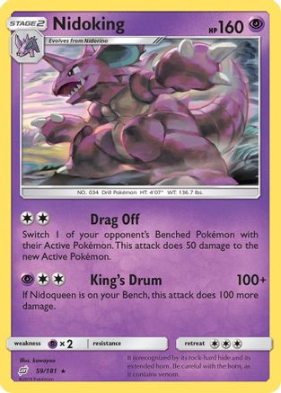 Nidoking (59)/181 Rare Reverse Holofoil