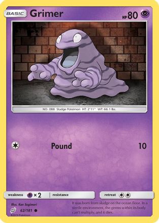 Grimer (62)/181 Common Reverse Holofoil