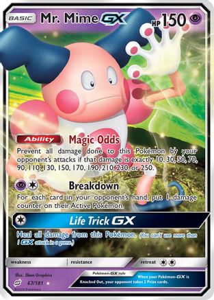 Mr. Mime GX (67)/181 Ultra Rare Holofoil