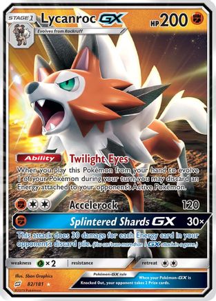 Lycanroc GX (82)/181 Ultra Rare Holofoil