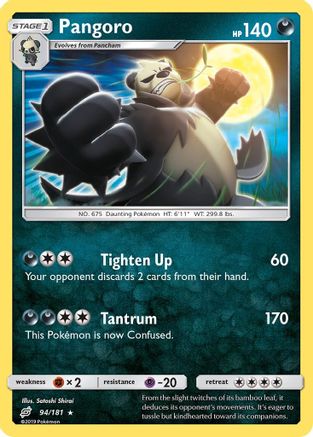 Pangoro (94)/181 Rare Reverse Holofoil