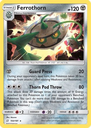 Ferrothorn (103)/181 Rare Reverse Holofoil