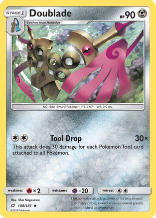 Doublade (108)/181 Uncommon Reverse Holofoil