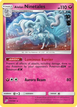 Alolan Ninetales (111)/181 Holo Rare Holofoil